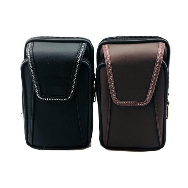 

promotion pu leather pack waist bag sport bag for belt man bags phone holder