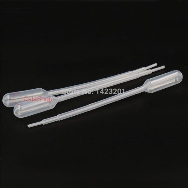 

200 pcs / lot 1ml clear plastic disposable pasteur graduated pipettes