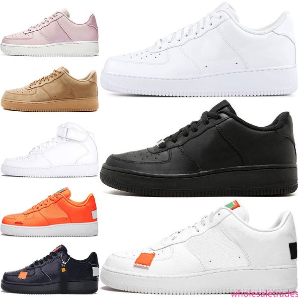 

2020 brand discount one 1 dunk men women running shoes sports skateboarding ones shoes high low cut white black trainers sneakers 36-45