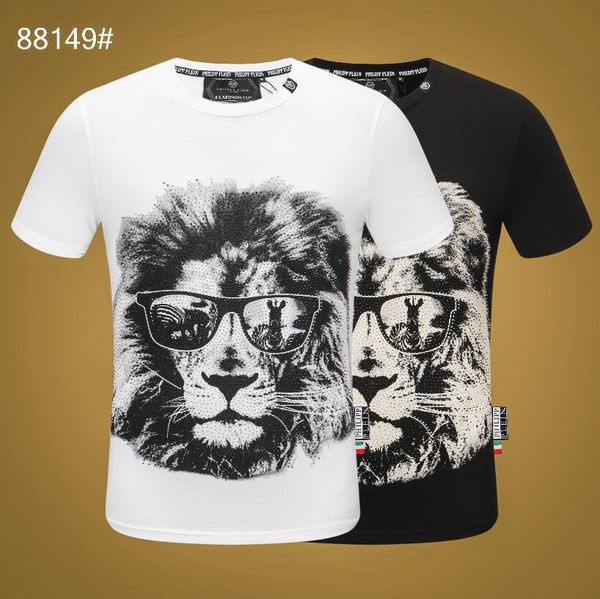 

2019 trendy summer fashion designers men's shirt t-shirt letter embroidery t-shirt men's brand short sleeve t-shirt blouse-09, White
