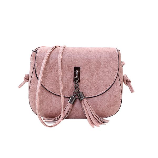 

2019 mini women messenger bags pu leather women shoulder bag tassel solid clutches chain crossbody bags tote
