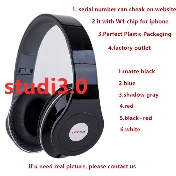 

Studi3 wirele bluetooth head et with w1 chip hd3 0 dj headphone all engli h package drop hipping