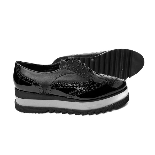 

john may ck woman oxford-shoe this-7615-03 mocau ck, Black