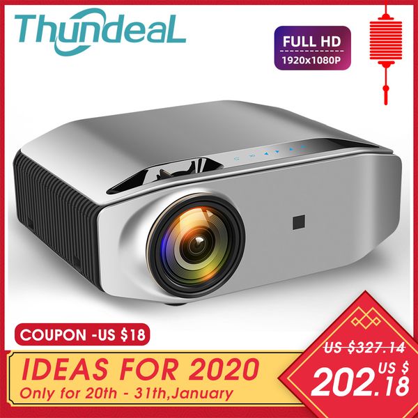 

thundeal full hd native 1080p проектор td96 проектор 6500lumens led wireless wifi multi-screen бимер 3d video proyector