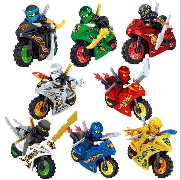 

8 style phantom ninja series ninja puzzle assembled building blocks minifigures children's toys puzzle assembled building blocks kids