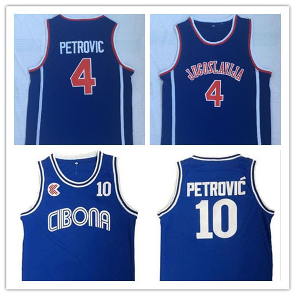 

NCAA 4 Drazen Petrovic college Jersey University wears 10 Drazen Petrovic Men Basketball stitched mens Jerseys Top Quality