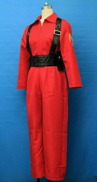 

подробная информация о team fortress 2 red pyro косплей костюм выполнено на заказ, Black;red