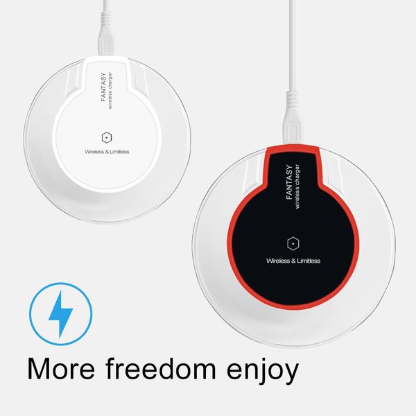 

wireless charger ultra thin led charging pad for iphone xs x xr 8 plus samsung huawei mate 20 pro qi wireless charger wholesale