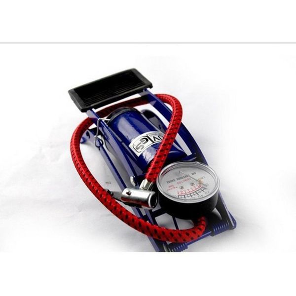 Mini pompa ad aria a pedale ad alta pressione Mini pompa portatile per bicicletta/motocicletta/veicolo elettrico/automobile - blu