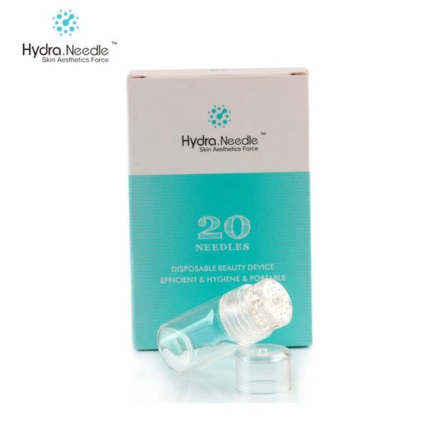 Applicatore di siero Hydra Needle 20 pin Aqua Micro Channel Mesotherapy Aghi d'oro Fine Touch System derma stamp DHL