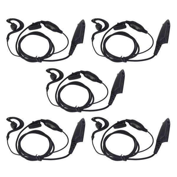 5PC auricular PTT / VOX MIC auscultadores para Motorola GP328 / 338/380 HT750 / 1250 MTX8250