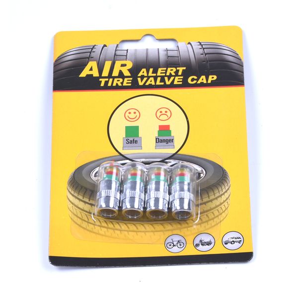 

4pcs car styling 2.0/2.2/2.4bar car tire pressure cap diagnostic tools