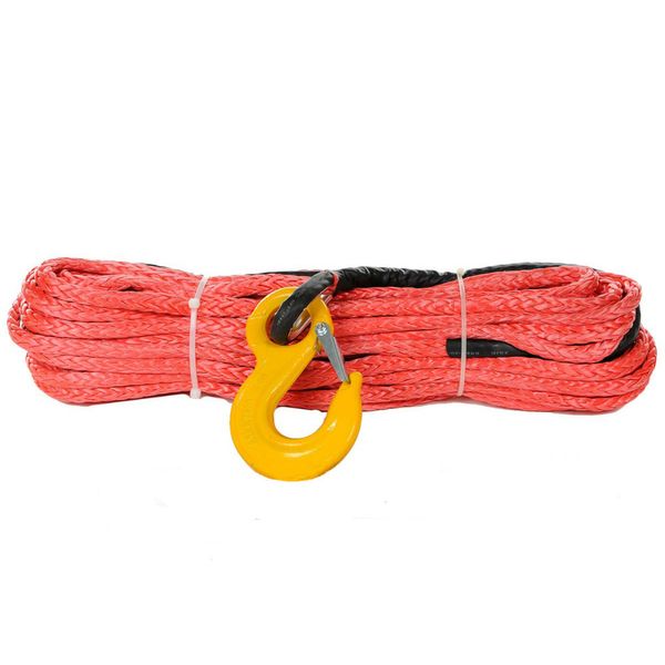 

6mm x 40meters uhmwpe synthetic winch rope with hook for 4x4/atv/utv/suv/offroad recovery
