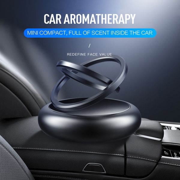 

creative double ring rotating perfume car air freshener perfume rotating saucer car interior decoration accessories