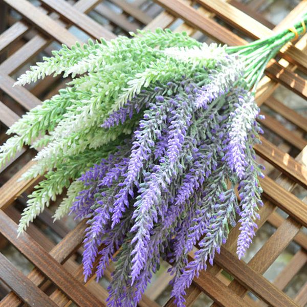 

1 branch wedding party supplies lavender flower romantic provence decoration 25 heads simulation plants diy craft gift