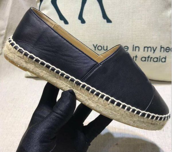 

2020 sell handmade womens low-espadrilles fisherman leather shoe casual sneakers rubber sole ladies flat slip-on dress shoes 35-42, Black