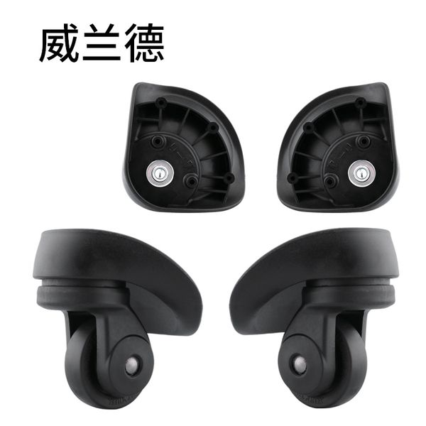 

travle suitcase replacement wheels luggage accessories repair password box components wear resistant black wheels