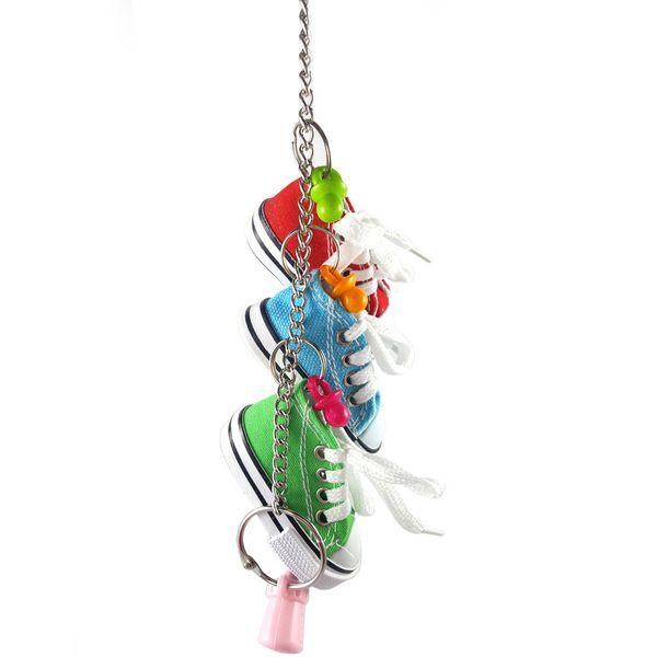 

hz - 23 ) parrot toys bird toys sneakers gnaw toys string