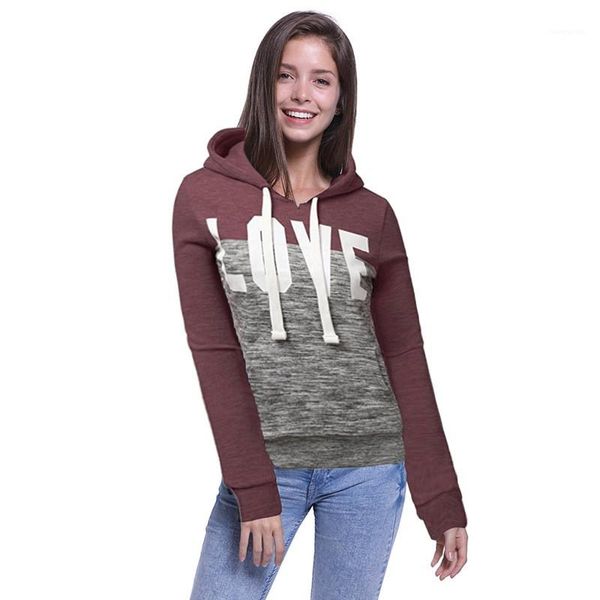 

spell color pullover fashion women casual long sleeve designer women letter print hoodies hat collar, Black