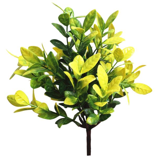 

1 bunch artificial plastic tree branch for christmas wedding decoration flower small leaves plant faux foliage