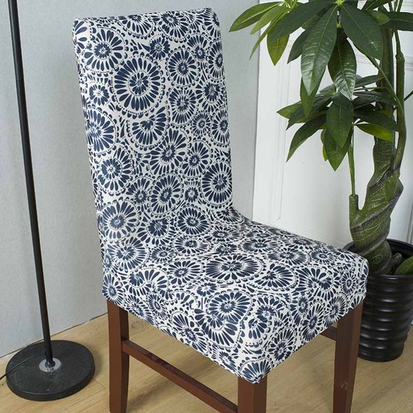 

meijuner chair cover vintage print polyester stretch chair case elastic modern dining room chairs weddings l seat covers