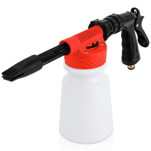 

powstro car cleaning foam gun multifunctional washing foamaster gun water soap shampoo sprayer 900ml for van motorcycle vehicl