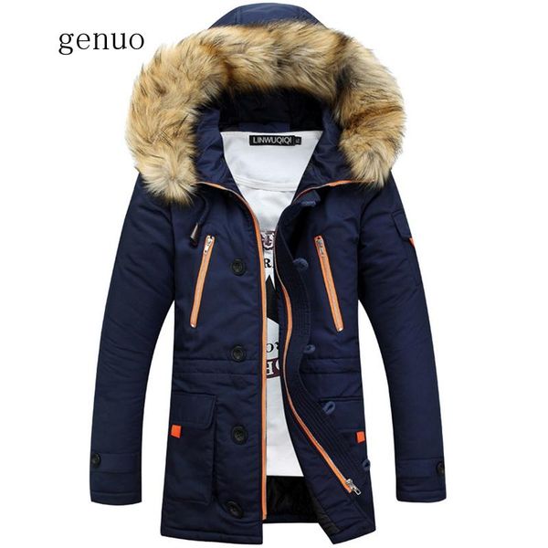 

long hoodies jackets coats casual snow warm coats warm winter couple thicken jacket men plus size 3xl fashion zipper men, Black