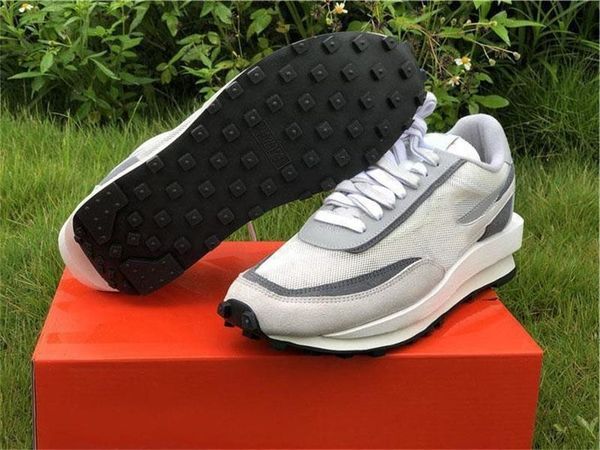 

new authentic sacai x ldv waffle ldwaffle daybreak men women running shoes summit white wolf grey black pine green bv0073-001 with box