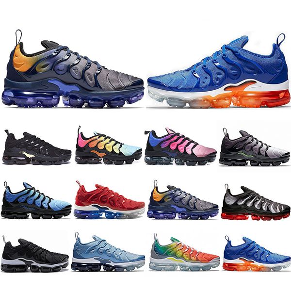 

sale tn plus running shoes men women game royal rainbow bleached aqua triple white black fades blue volt trainer designer sneakers