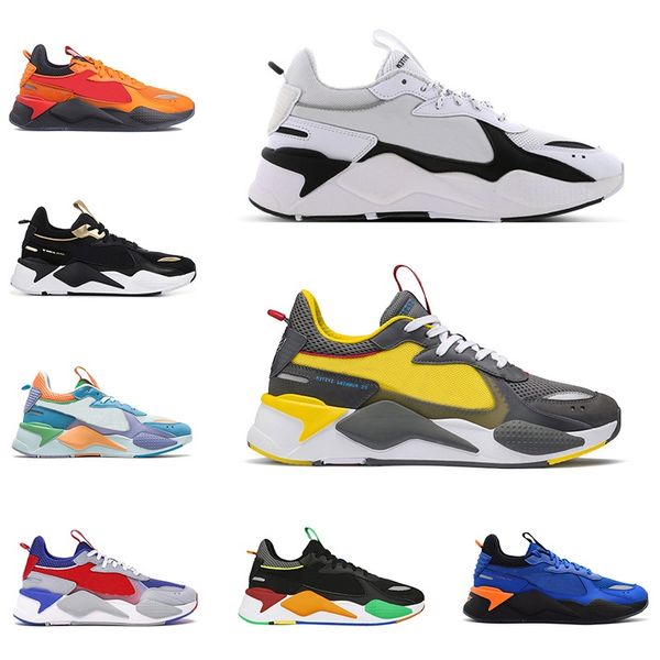 

2020 rs-x reinvention running shoes triple black white bumblebee purple mens womens sneakers trainers sports size 36-45