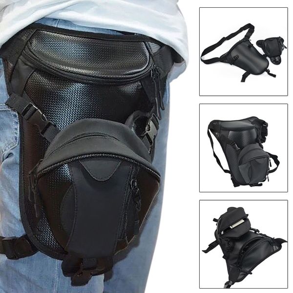 

new men motorcycle riding leg bag waterproof outdoor locomotive waist bag c55