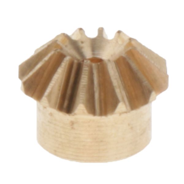 

brass 0.4 modulus 12 teeth 1mm hole diameter 45 degree tapered wheel gear