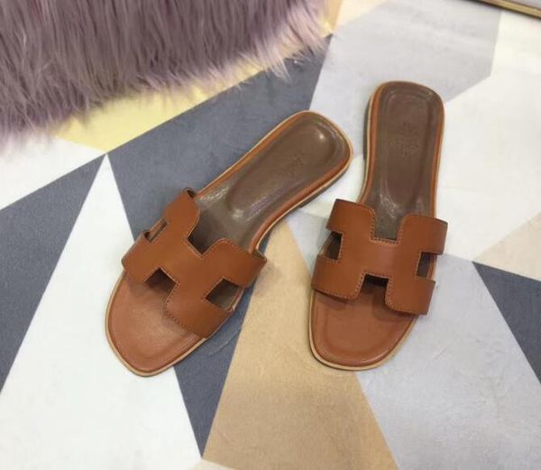 

Cla ic h brand women genuine leather lipper fa hion outdoor mule hoe european cuff flat ize 35 42