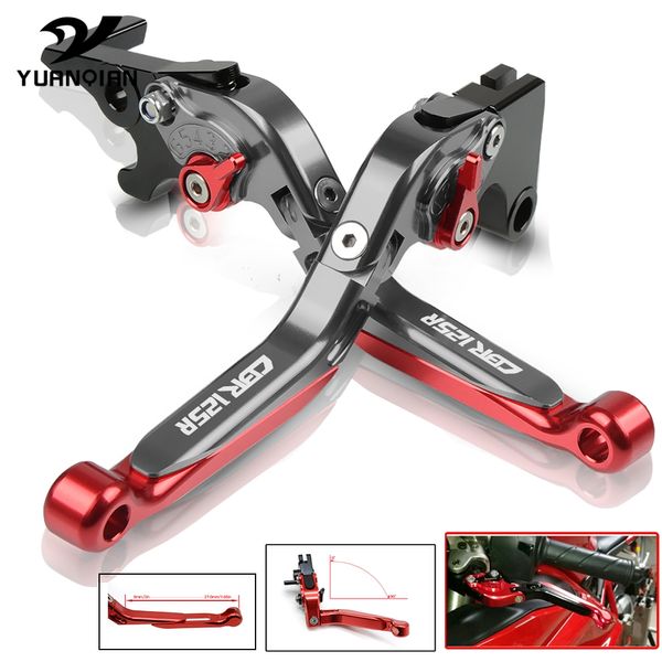 

for cbr125r cbr 125r 2011-2014 2013 2012 motorcycle cnc extendable adjustable folding brake clutch pump lever accessories