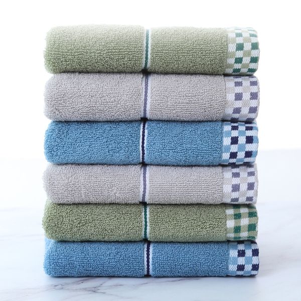 

pure cotton plain towel soft and breathable absorbent thickening increase square edging durable satin file family l supplies