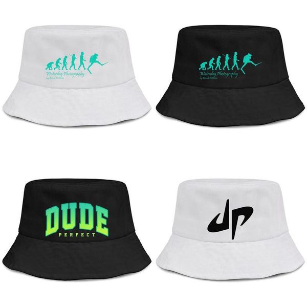 

dude perfect black logo for men and women buckethat cool design your own bucket baseballcap art prints evolution go big 1 logo, Blue;gray