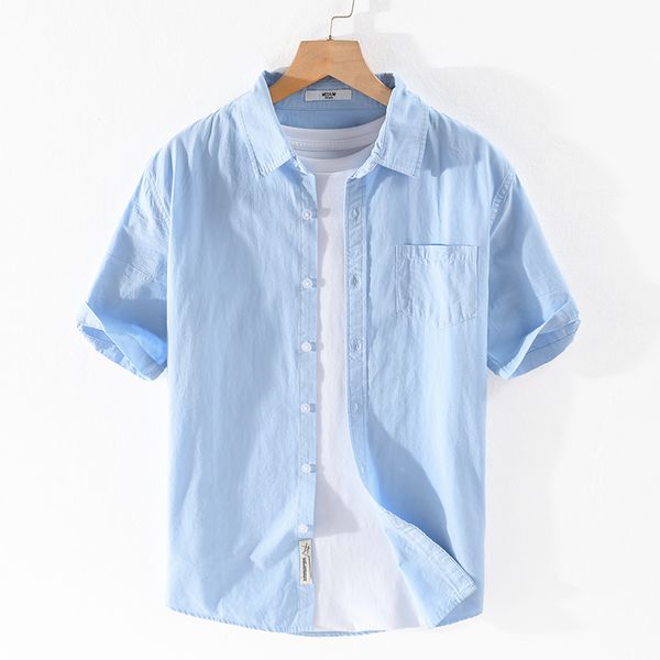 

men's casual shirts summer style suehaiwe's brand cotton shirt men fashion blue for solid comfortable mens chemise, White;black