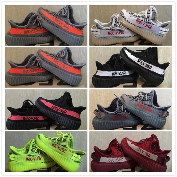 

2018 Infant Baby Boy Girl & Kids & Youth & Children 350 shoes Sports Shoes Kanye West V2 Pirate Black Turtle Sneakers eur 28-35