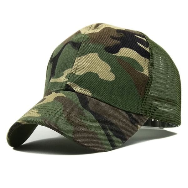 

new fashion men new cap camo mesh baseball cap men camouflage caps masculino summer hat trucker snapback caps hip hop dad hat, Blue;gray