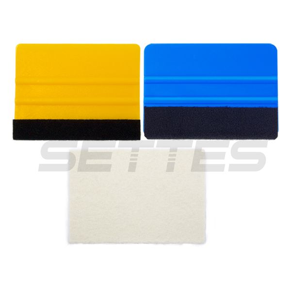 

3pcs vinyl squeegee tools kit wool squeegee vinyl film car wrap scraper car sticker install tool window tints tools