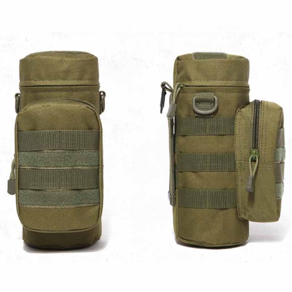 

hiking bags outdoors water bottle pouch tactical gear kettle waist shoulder bag for army fans climbing camping