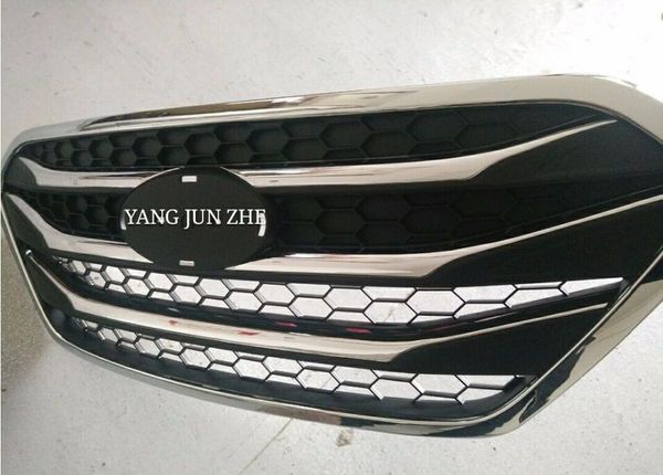 

2009-2015 for ix35 abs chrome front grille refit around trim trim grills racing