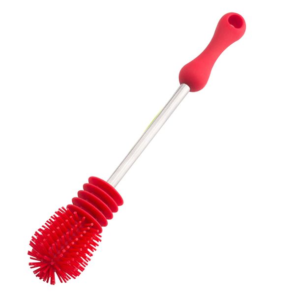 

scrubbing multi-functional soft sponge cleaner feeding-bottle brush long handle rotary handle cup brush kitchen cleaning tool