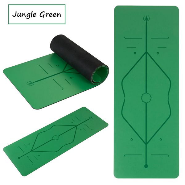 

meet eco-friendly standards without sliding yoga mat with original and unique alignment marking system natural rubber pu 5mm