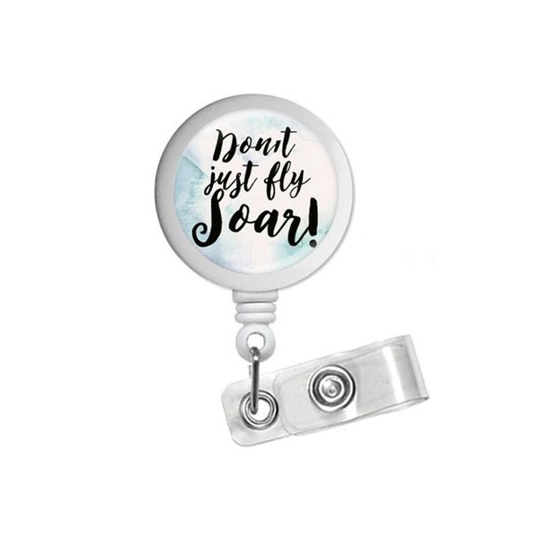 

retractable badge holder inspirational passion badge clip rn id stethoscope tag nursing student graduation gift, Silver