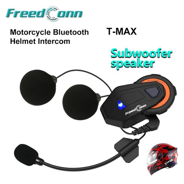 

conn subwoofer speaker noise reduction motorcycle helmet bluetooth waterproof multifunction intercom t-max