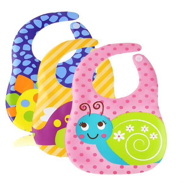 

waterproof disposable baby boy and girl's cute character bibs cartoon eva dinner burp cloths