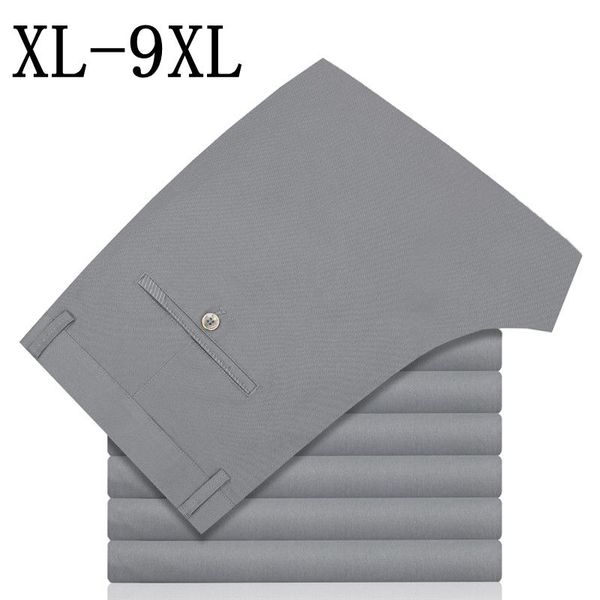 

size 9xl 8xl 7xl men's classic casual pants men business loose elastic jogger long trousers male clothing cotton work pant black