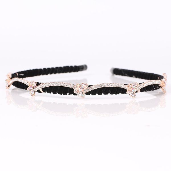

gifts princess hair hoop headband girl elegant kids girl headbands with rhinestone hair bands headwear accessories, Golden;white