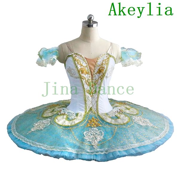 

professional ballet tutus blue bird variation costume for girls white classical ballet tutu pancake ballerina ballet dance costume green, Black;red